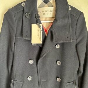 Burberry Brit Men's Charcoal Peacoat